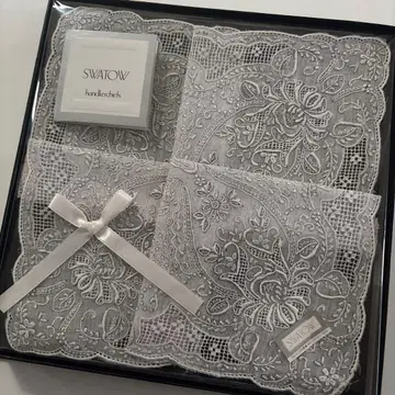 새상품 미사용 SWATOW 스와토우 산두 손수건 자수 손수건