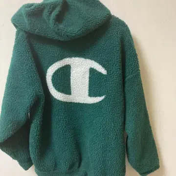 Champion Xgirl 콜라보 보아 후드티 리버서블 그린