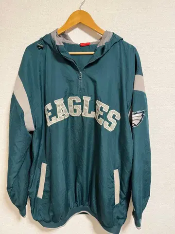 NFL 이글스 후드 부착 나일론 자켓