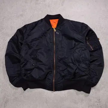 80s 90s ALPHA INDUSTRIES MA-1 USA제 XL 자수