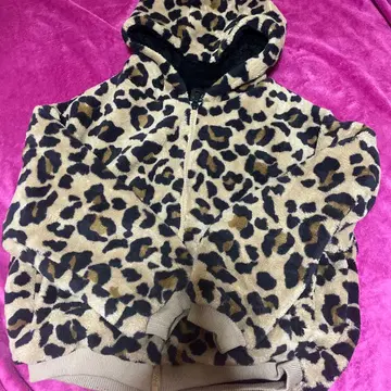 G.O.C(지오씨) 레오파드 무늬 보아 블루종 L