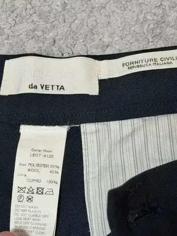 CELLAR DOOR 다크 네이비 슬랙스