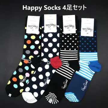 Happy Socks 해피 삭스 4족 세트 도트