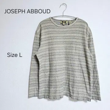 JOSEPH ABBOUD 조셉 아부드 스트라이프 긴팔 티셔츠