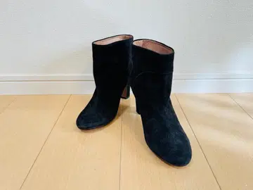 미사용 AVRIL GAU 아브릴 고우 숏부츠 스웨이드 블랙 36