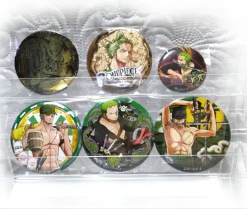 원피스 캔뱃지 조로 6세트