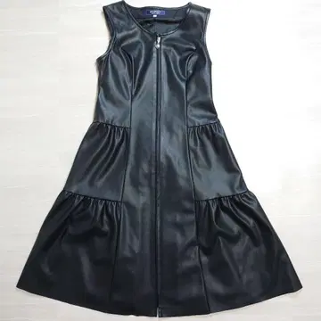 엠즈 그레이시 인조 가죽 오버롤 스커트 원피스 36 S