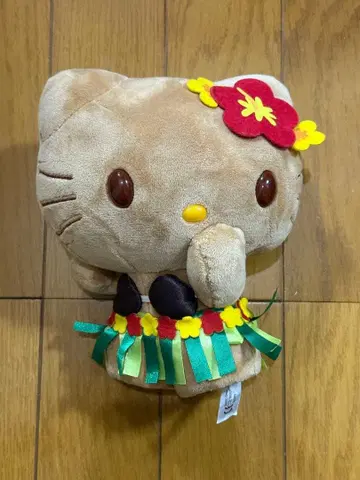 산리오 헬로키티 키티 봉제 인형 하와이 일광화상 레트로 레어
