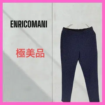 컨디션 최상 [ENRICODOMANI] 체크 스키니 팬츠 스트레치