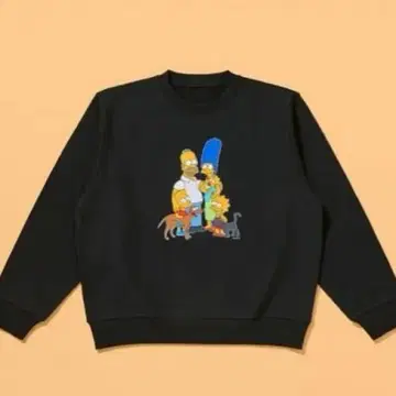 훼미리마트 심슨 맨투맨 M 블랙