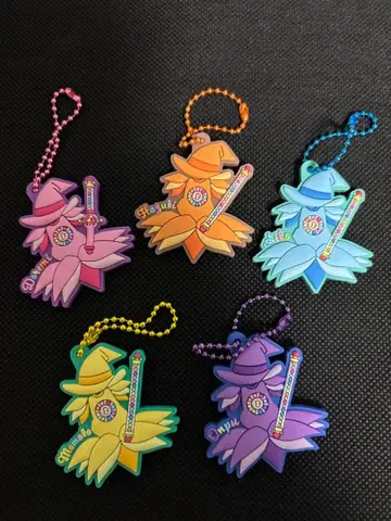 오쟈마녀 도레미 실리콘 키링 5개 세트