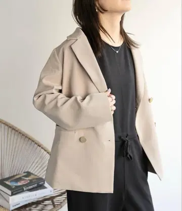 ap retro 더블 테일러드 자켓 FREE 사이즈 베이지