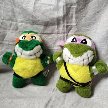 뮤턴트 닌자 터틀즈 봉제 인형 레트로 쇼와 헤이세이 옛날 추억