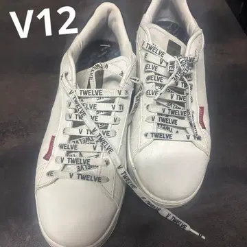 Twelve 화이트 가죽 신발 브릿지스톤