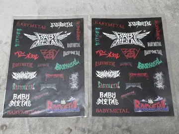 BABYMETAL 로고 스티커 시트 2장 세트