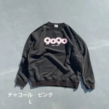 9090 OG 로고 패치드 크루넥 스웨트