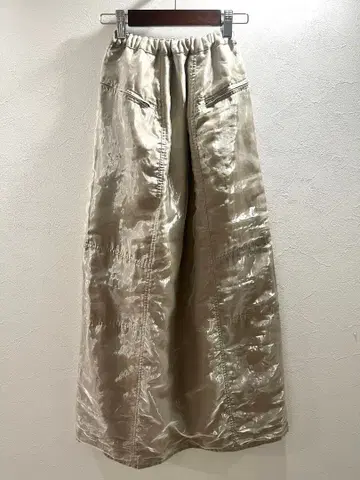 빈티지 메탈릭 스커트