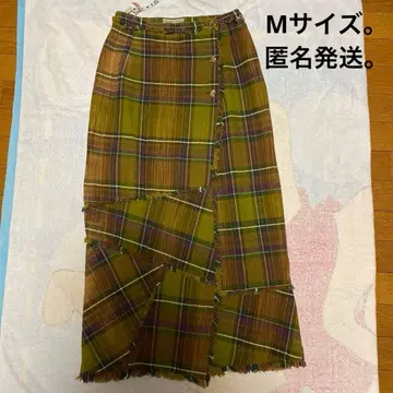 TSUMORI CHISATO 인도 면 롱 스커트 M 사이즈