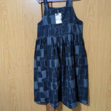 패치워크 데님 점퍼 스커트 택 포함 새상품