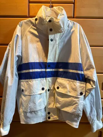 NAUTICA 초기 택 80년대 후드 부착 나일론 자켓