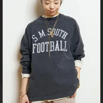 레미 리프 풋볼 래글런 롱 슬리브 T셔츠