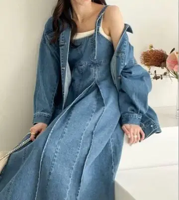 Heather 데님 원피스