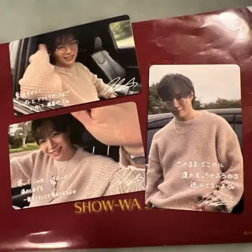SHOW-WA 시오타 마사키 SJMC 카드 3장