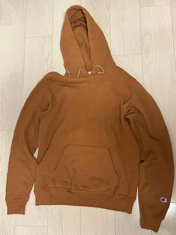 Champion 테리 플리스 후드티 M 브라운