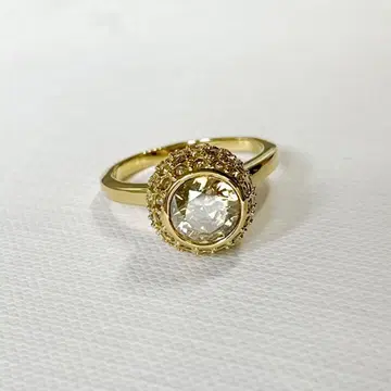 스와로브스키 반지 링 골드 스톤