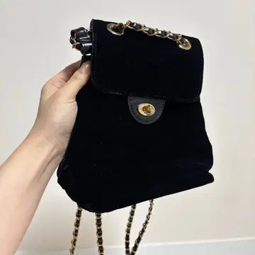 アノエティッククラシックベルベットチェーンバッグ