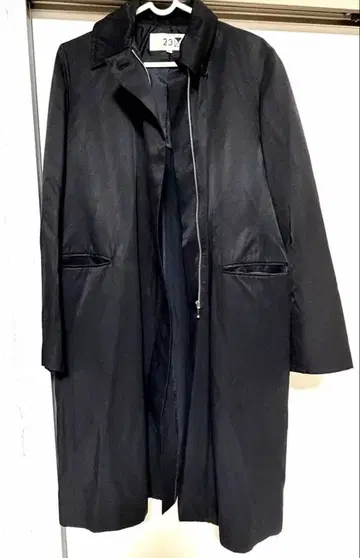 23구 블랙 롱 코트