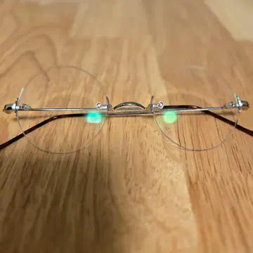 유니온 아틀란틱 UA3612A 프레임리스 한 코 라운드 안경 티타늄