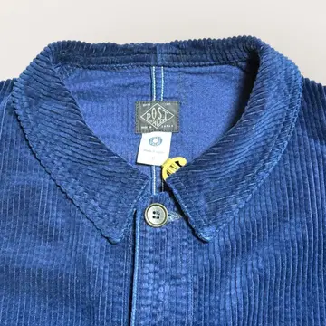 포스트 오버올즈 코듀로이 커버올 인디고 프렌치