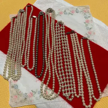 펄 목걸이 세트 (화이트, 그레이, 블랙)