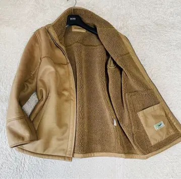 크로커다일 무스탕 코트 자켓 보아 울트라 웜 두툼한