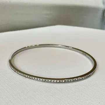 스와로브스키 실버 뱅글 팔찌 O형