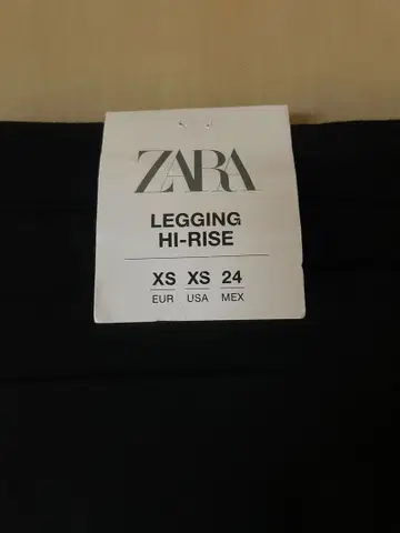 ZARA 하이라이즈 레깅스 XS 블랙