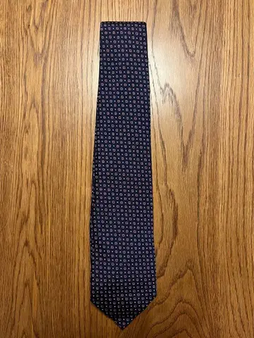 가마쿠라 셔츠 실크 100% 넥타이 기하학 패턴