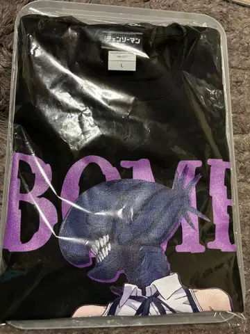 새상품 체인소 맨 극장판 레제편 봄 T셔츠 L사이즈 시부야