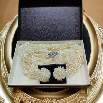 2AD34 펄 목걸이 귀찌 세이드