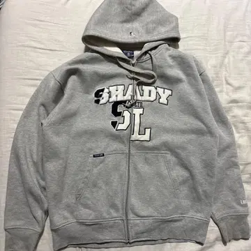 SHADY 그레이 XL 지퍼 후드티