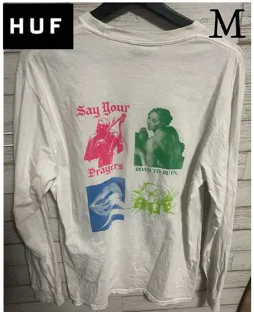 HUF 백 프린트 긴팔 티셔츠 M 사이즈