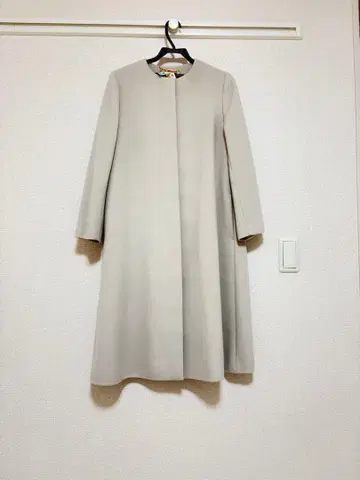 [ 새상품급 ] 노카라 라이트 그레이 롱 코트 울 캐시미어