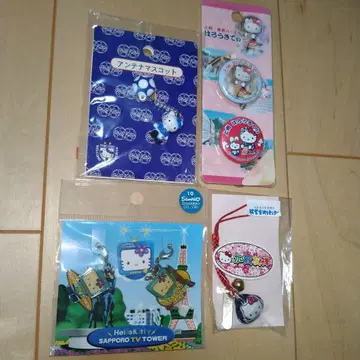 산리오 키티 키링 배지 끈 장식 지퍼 홀더