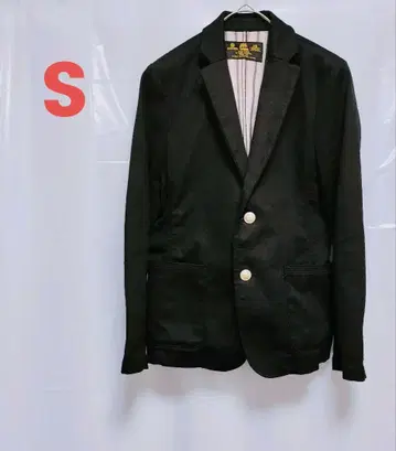 블랙 블레이저 겉옷 테일러드 자켓 스트라이프 안감 [ 써니클라우드 ]