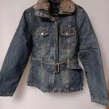 퍼 포함 데님 자켓 M 사이즈 새상품 택 포함