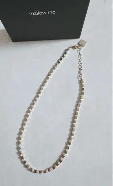 mallow ino 골드 펄 목걸이 pearl choker