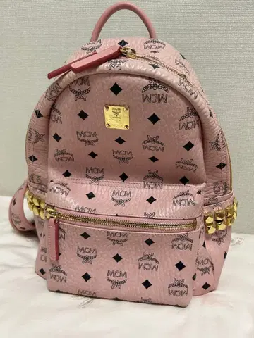 MCM 백팩 핑크