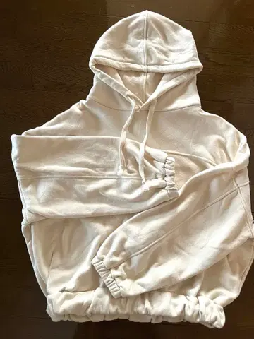 CREDONA 플리스 후드티 사이즈 F 크림색