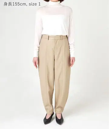 N.O.R.C 인조 가죽 배럴 팬츠